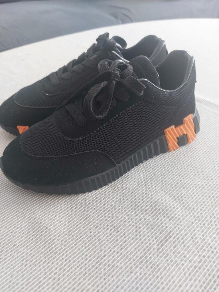 Nieuwe zwarte sneakers hermes - Maat 39, Ophalen, Zwart, Nieuw, Sneakers of Gympen