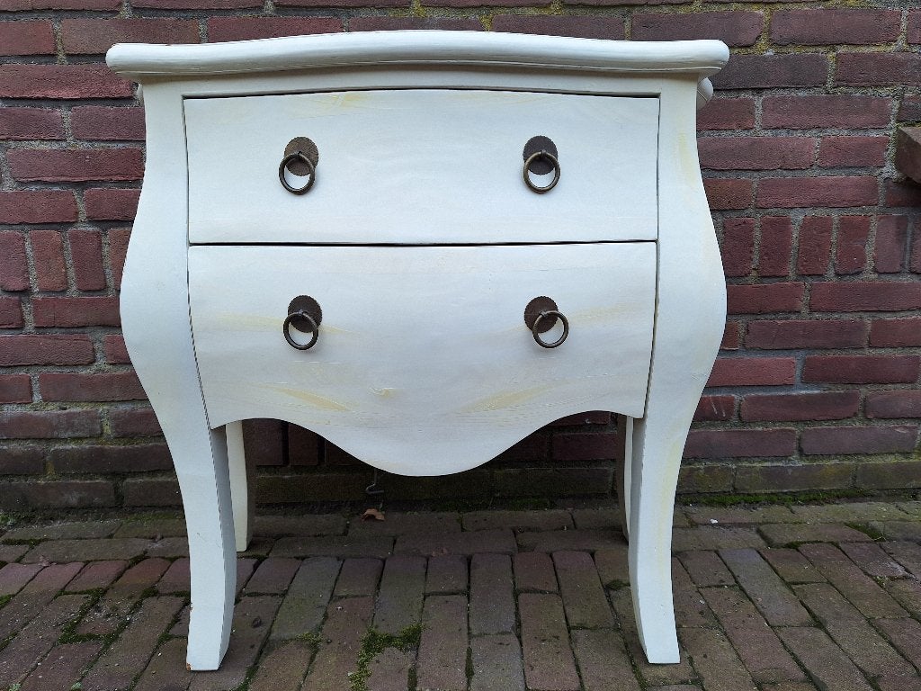 buikkastje wit, Huis en Inrichting, Kasten | Ladekasten, Gebruikt, 1 of 2 laden, 50 tot 100 cm, Minder dan 100 cm