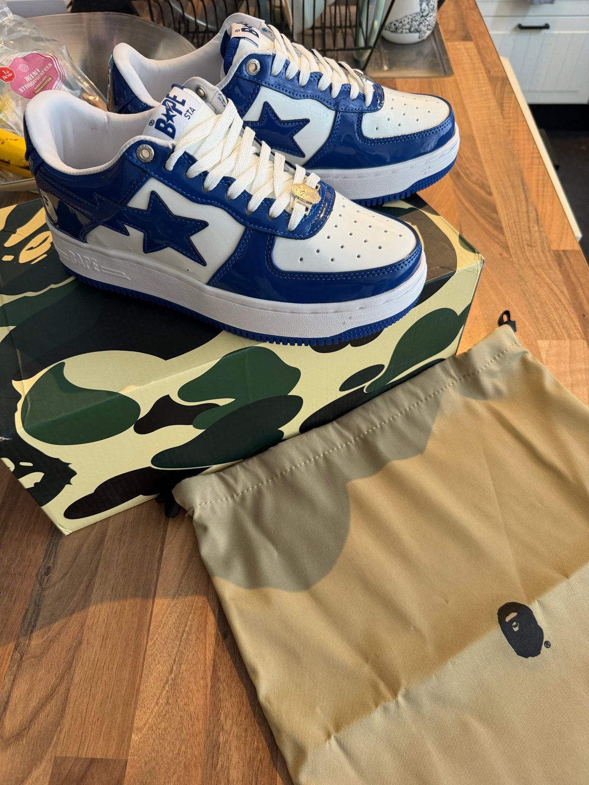 BAPE STA Sapphire Blue Mirror Sneakers, Ophalen of Verzenden, Nieuw, Blauw, Sneakers of Gympen