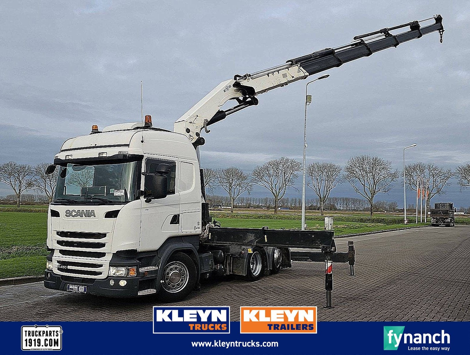 SCANIA R450 6x2*4 hmf 5020 k5, Auto's, Automaat, Euro 6, Scania, Wit