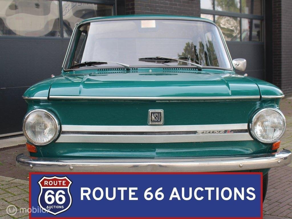 NSU Prinz 4 L | 1970 | Route 66 Auctions, Auto's, Oldtimers, Overige merken, Overige carrosserieën, Zwart, Bedrijf