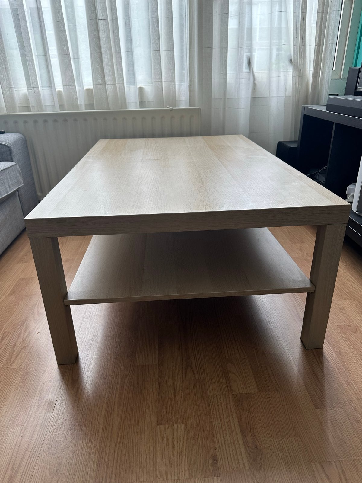 IKEA LACK Salontafel - Wit gelazuurd eikeneffect, Huis en Inrichting, Tafels | Salontafels, Ophalen, Gebruikt, 100 tot 150 cm