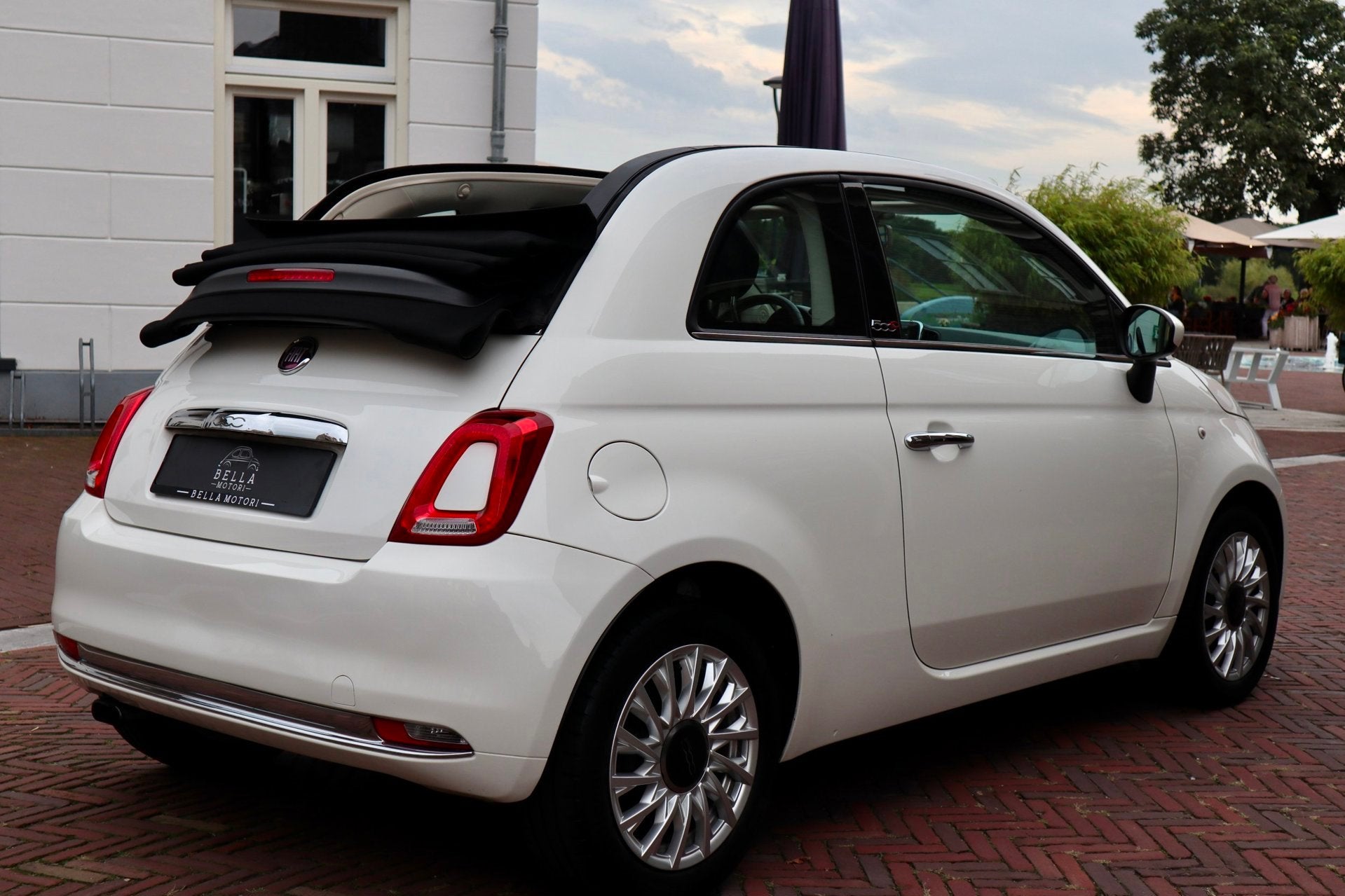 Fiat 500 C 0.9 TwinAir Lounge | RIJKLAARPRIJS | Dualogic Aut, Auto's, Gebruikt, Cabriolet, Leder en Stof, Wit