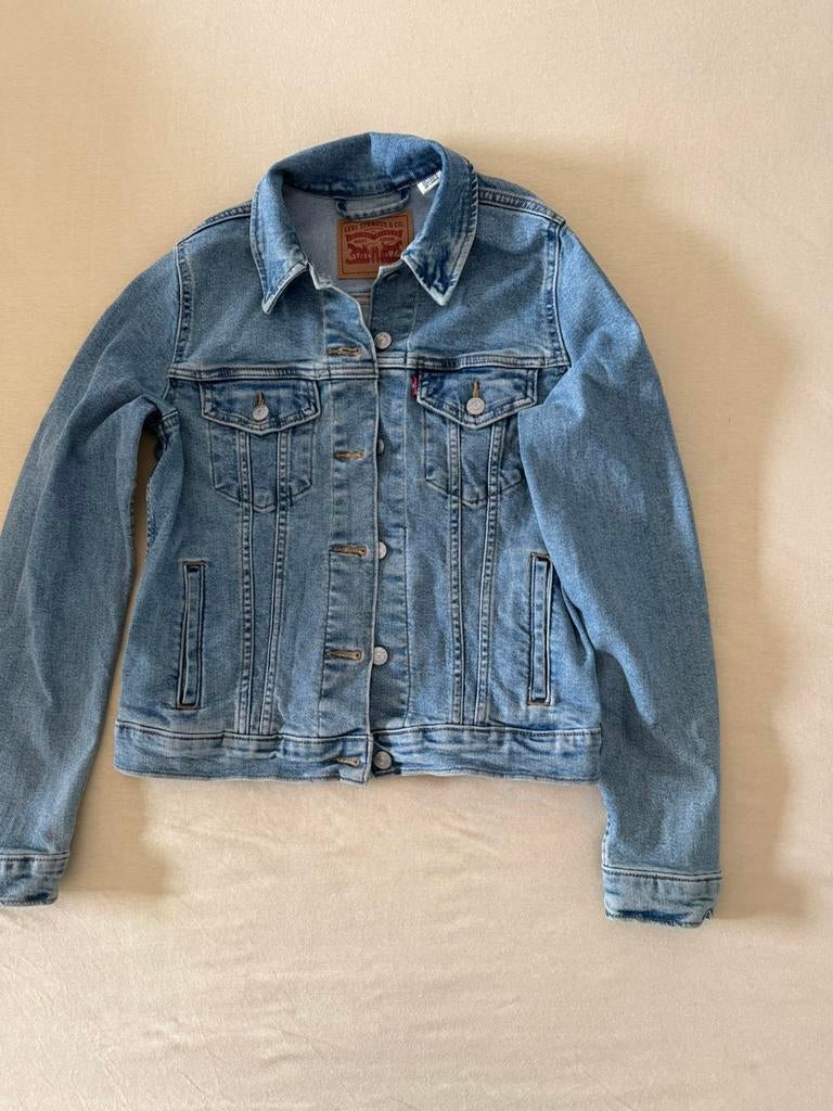 Spijker jas maat S, Ophalen, Zo goed als nieuw, Maat 38/40 (M), Blauw