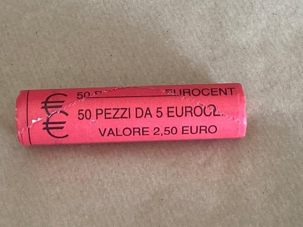 € 0,05 Zichtrol. Italië. 2014. Muntrol., Ophalen, Italië, 5 cent, Setje