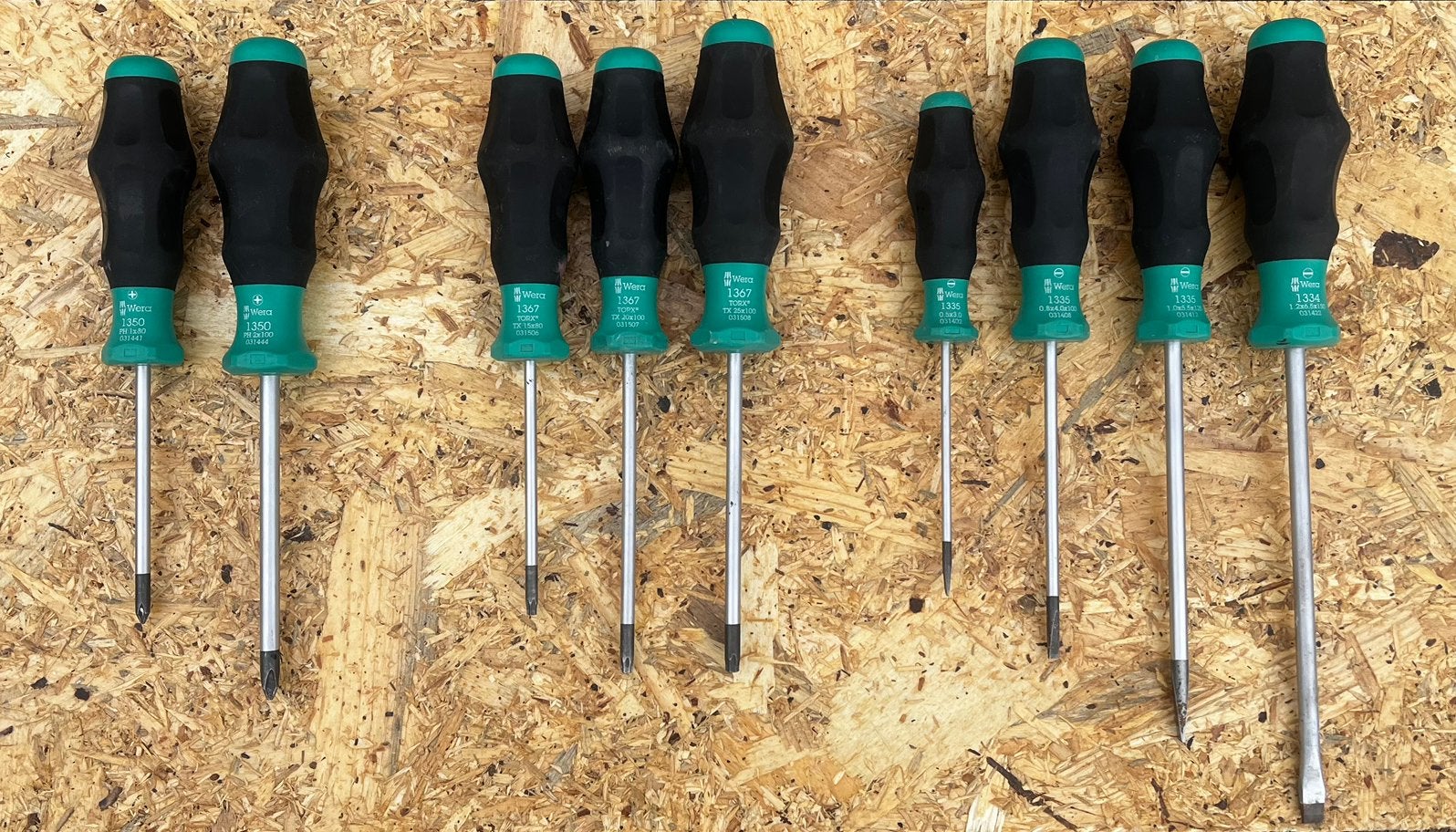 Wera Kraftform Comfort schroevendraaiers 9-delige set, Ophalen of Verzenden, Zo goed als nieuw, Schroevendraaier, Overige merken