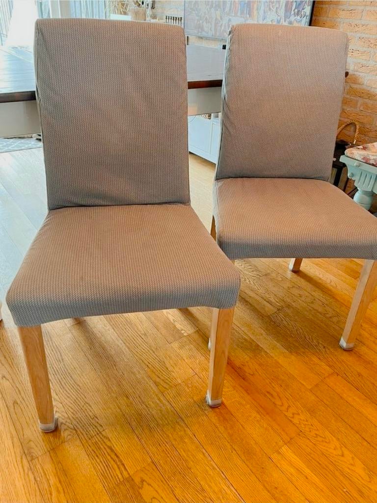 Twee Ikea BERGMUND stoelen, Huis en Inrichting, Stoelen, Ophalen of Verzenden, Gebruikt, Grijs