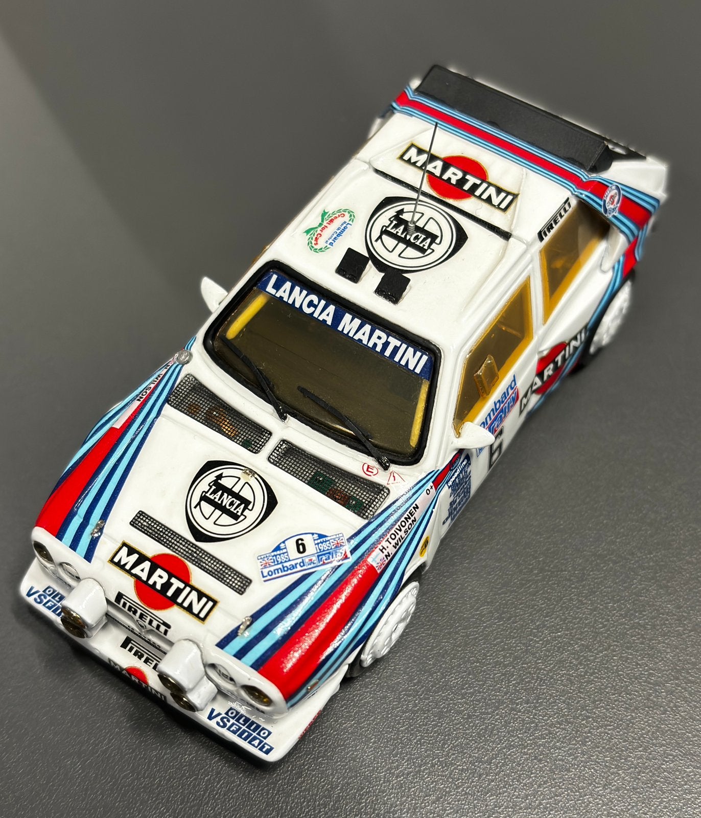 1 van 50! La Mini Miniera Lancia Delta S4 RAC Rally 1985, Ophalen of Verzenden, Zo goed als nieuw, Auto, Overige merken