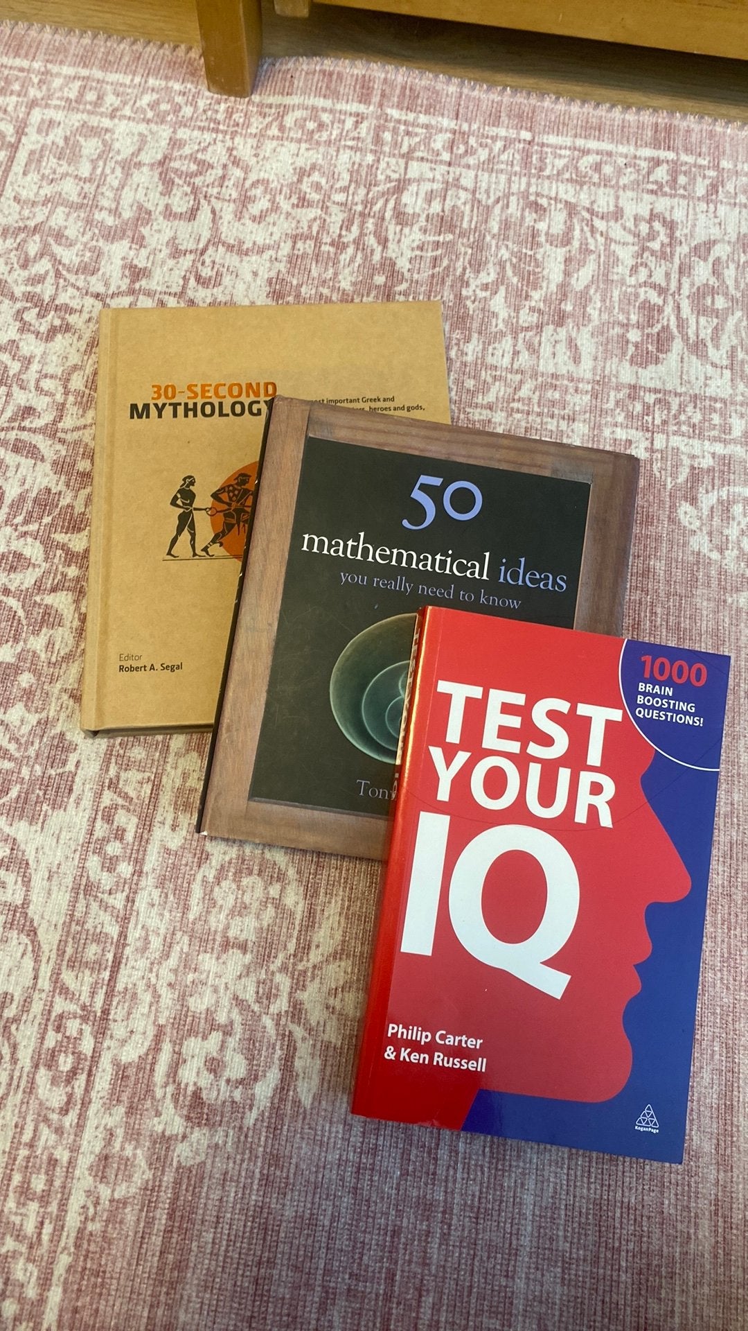 Three educational books - mythology, maths, IQ, Boeken, Ophalen of Verzenden