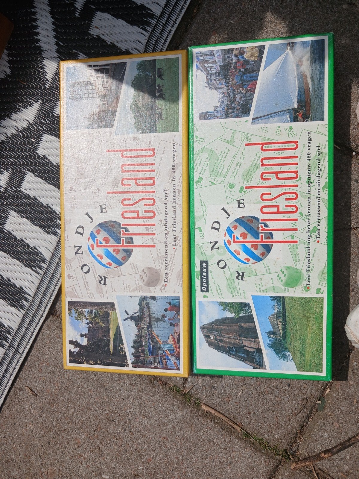 2x Rondje Friesland bordspel - gebruikt, compleet, Hobby en Vrije tijd, Gezelschapsspellen | Bordspellen, Ophalen, Gebruikt