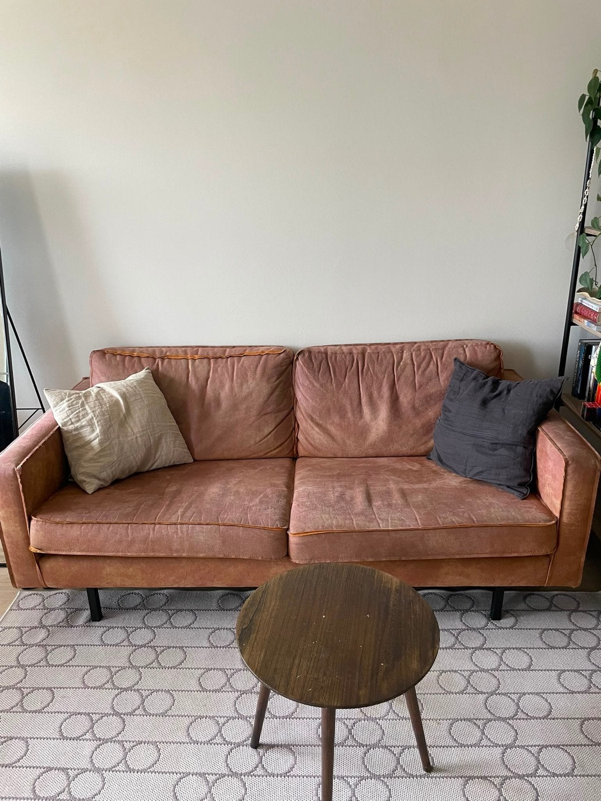 Be Pure bank, cognac kleur, 2-zits, Huis en Inrichting, Banken | Bankstellen, Ophalen, Gebruikt, 150 tot 200 cm, Tweepersoons