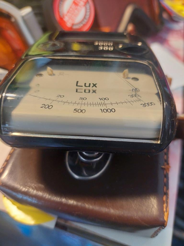 Antieke lux meter in tasje, Antiek en Kunst, Ophalen of Verzenden