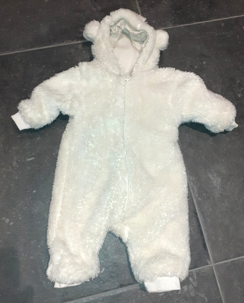 Baby wit berenpakje 68, Kinderen en Baby's, Ophalen of Verzenden, Nieuw, Jongetje of Meisje, Pakje
