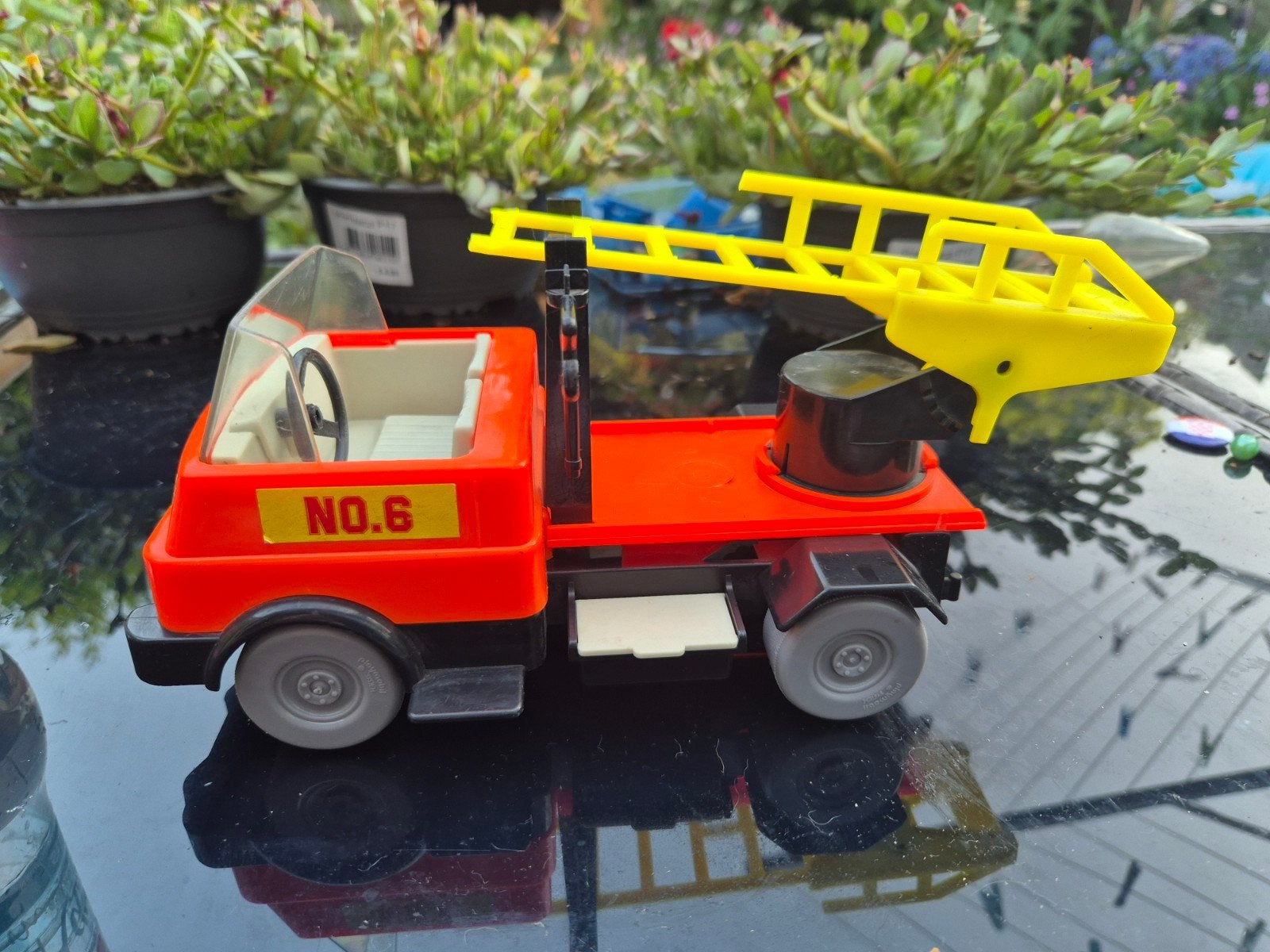 Vintage Playmobil brandweer ladderwagen, Kinderen en Baby's, Speelgoed | Playmobil, Ophalen of Verzenden, Gebruikt, Voertuig