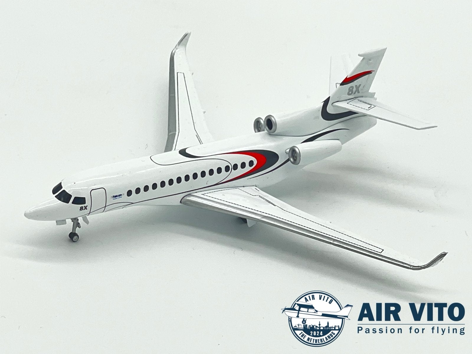 Dassault Falcon 8X Schaalmodel 1:200 Diecast, Overige merken, 1:144 tot 1:200, 2992 jb, Ophalen of Verzenden