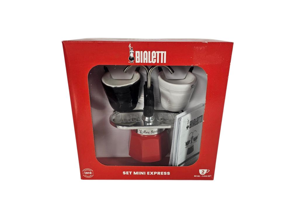 Bialetti Set Mini Express koffiezetapparaat, Espresso apparaat, Gemalen koffie, Ophalen of Verzenden, 2 tot 4 kopjes