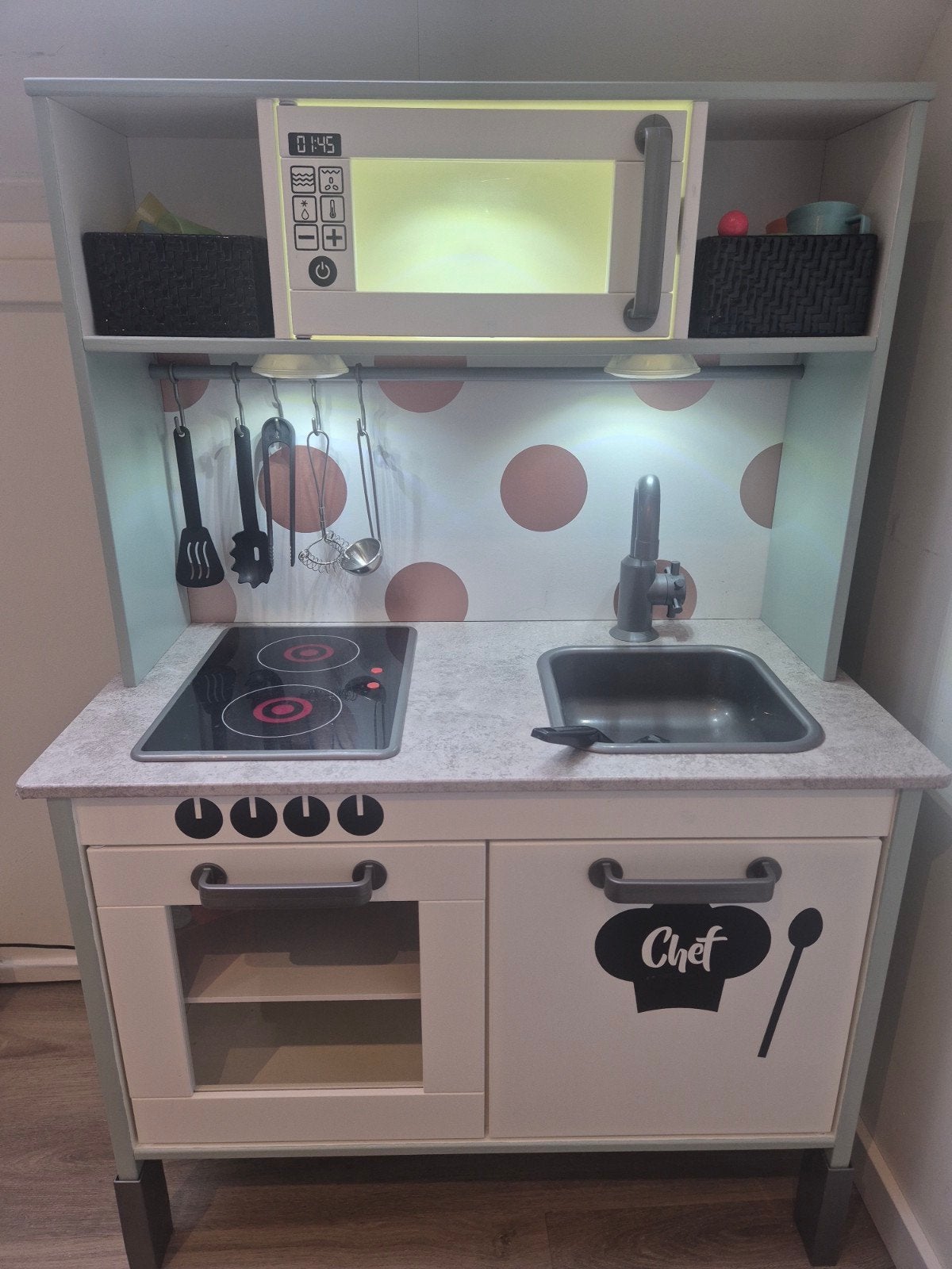 IKEA Duktig Speelkeuken met LED verlichting en accessoires, Ophalen of Verzenden, Gebruikt, Hout, Speelkeuken