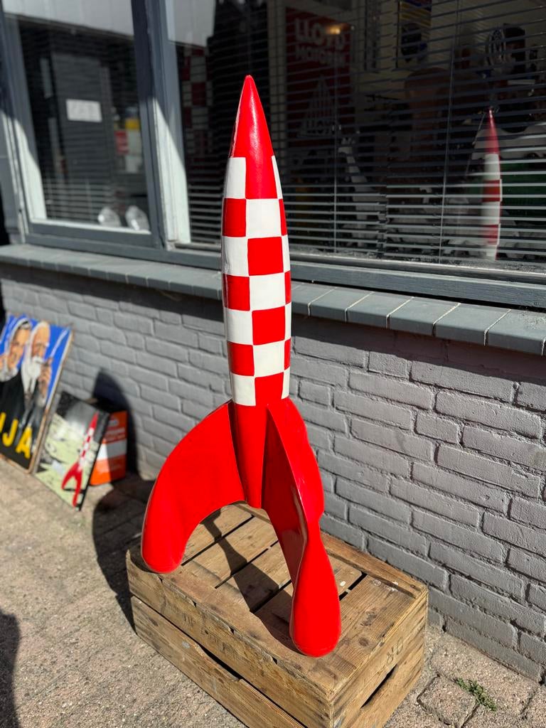 Raket van Kuifje - Decoratiebeeld, Ophalen, Beeldje of Figuurtje, ., Zo goed als nieuw