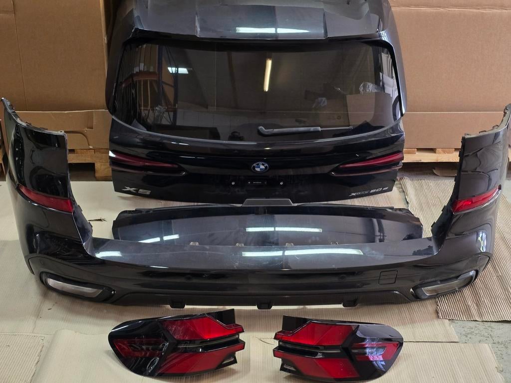 BMW X5 G05 LCI achterklep achterbumper zwart Achterlichten, Auto-onderdelen, Ophalen of Verzenden, Gebruikt, BMW, Achterklep