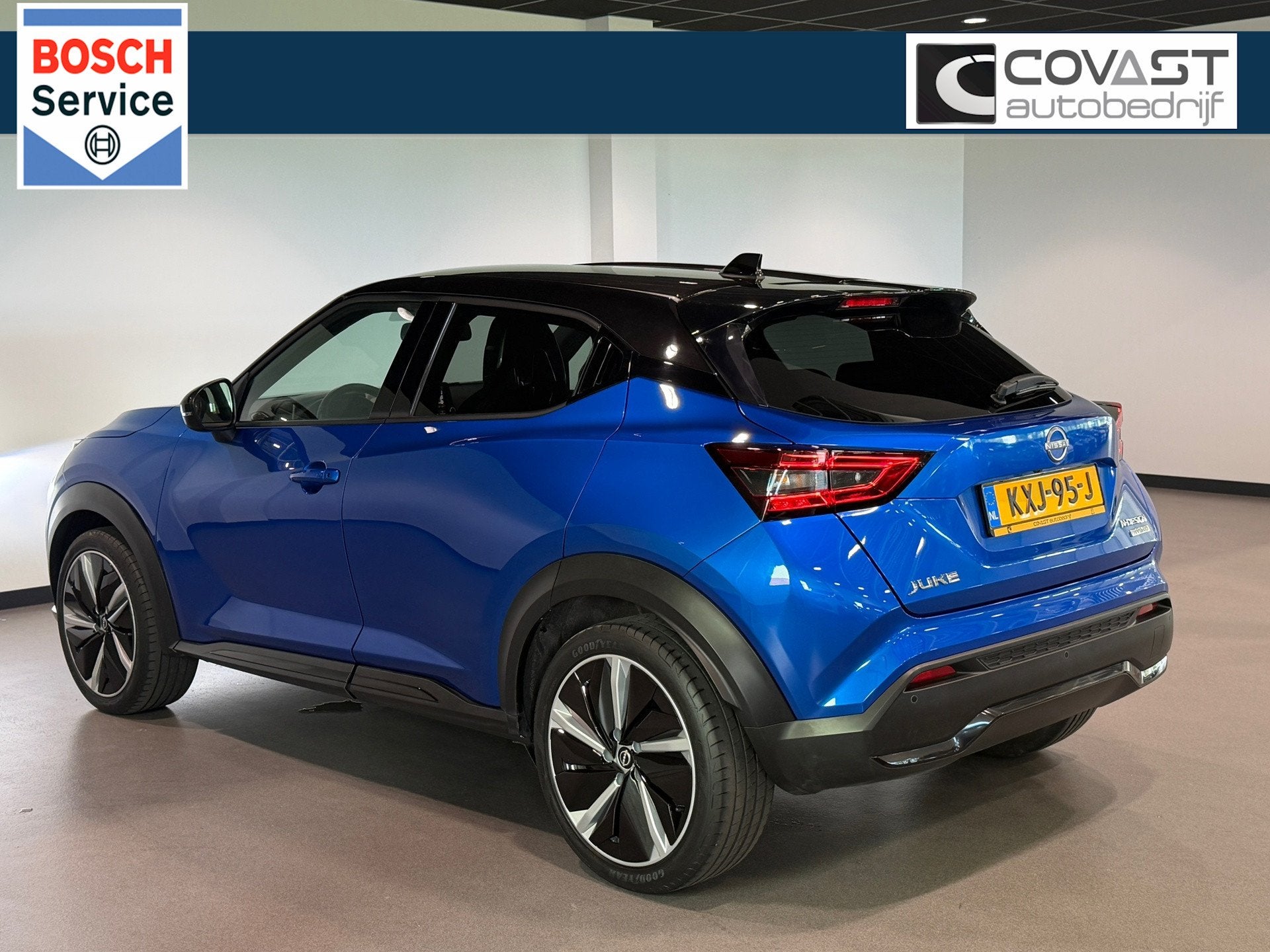 Nissan Juke 1.6 Hybrid N-Design BOSE|Camera|Carplay|LED|Keyl, 1300 kg, Gebruikt, 4 cilinders, Blauw