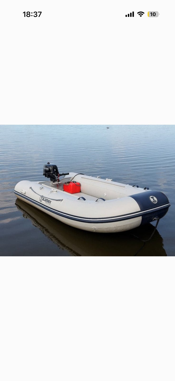 Talamex 3.50  6pk  Suzuki jaar oud!!!, Watersport en Boten, Rubberboten, Ophalen, Zo goed als nieuw, Opbergtas, Talamex