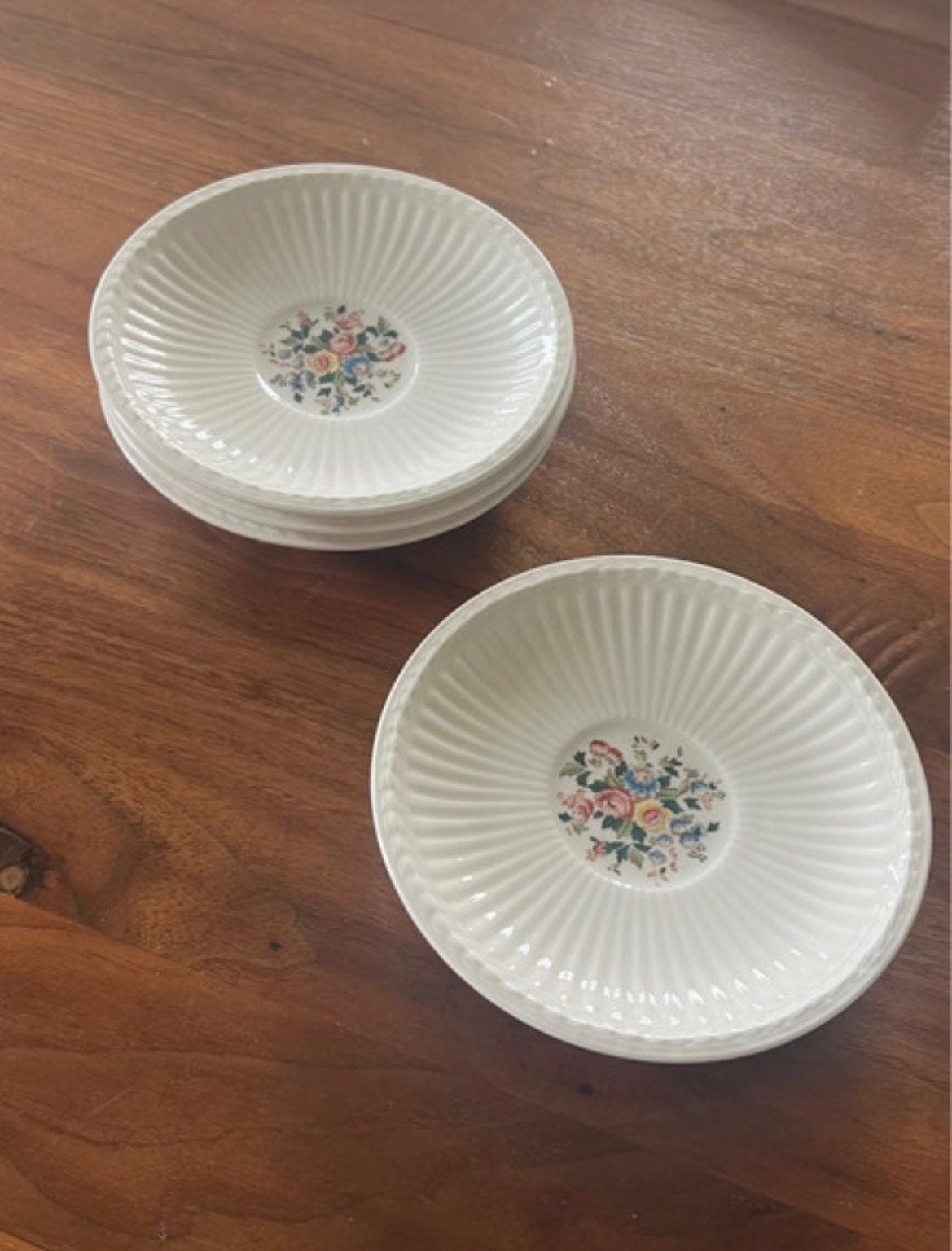 4 Wedgwood schoteltjes 'Conway' - Made in England, Huis en Inrichting, Gebruikt, Verzenden, Kop(pen) en/of Schotel(s), Wedgwood