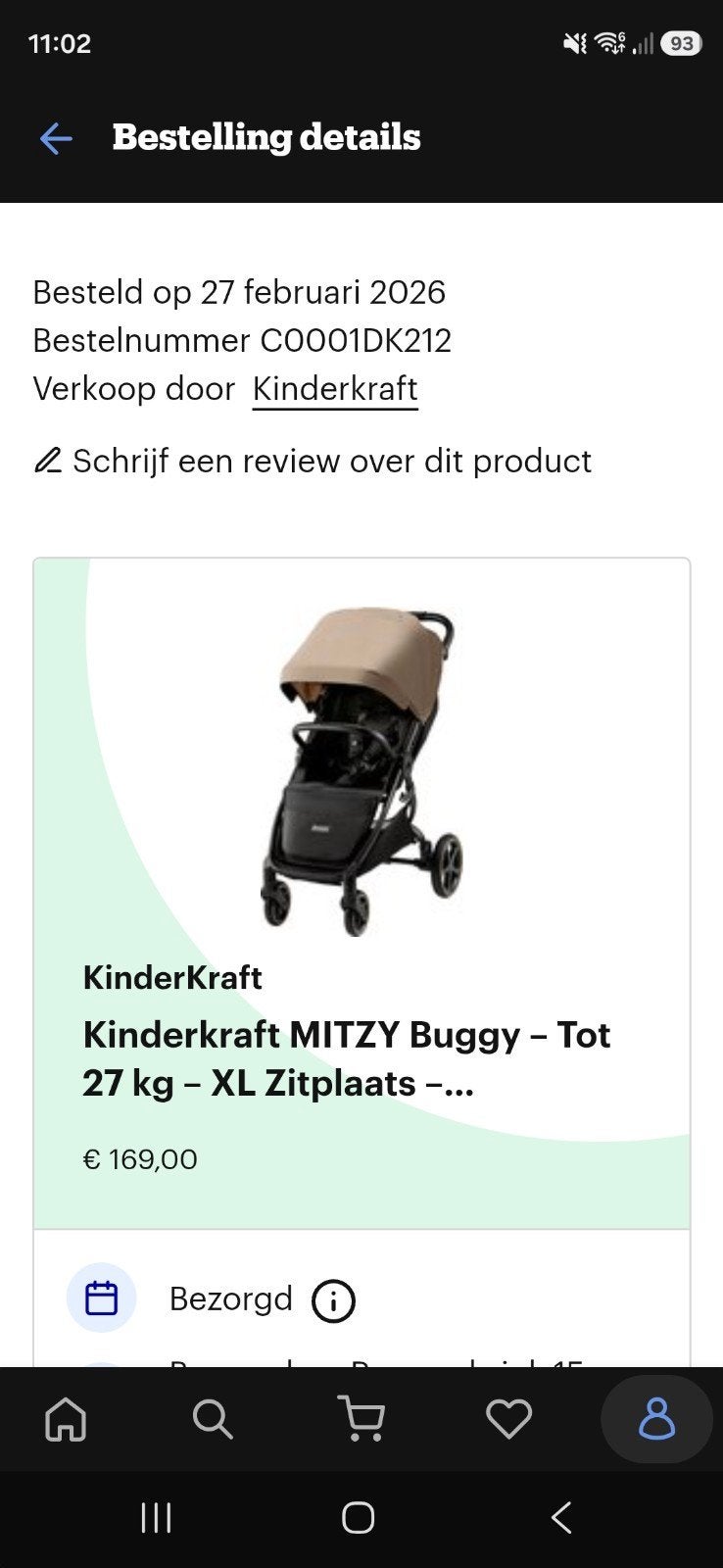 Kinderkraft Mitzy Buggy - Zo goed als nieuw, Ophalen, Nieuw, Overige merken, Verstelbare rugleuning