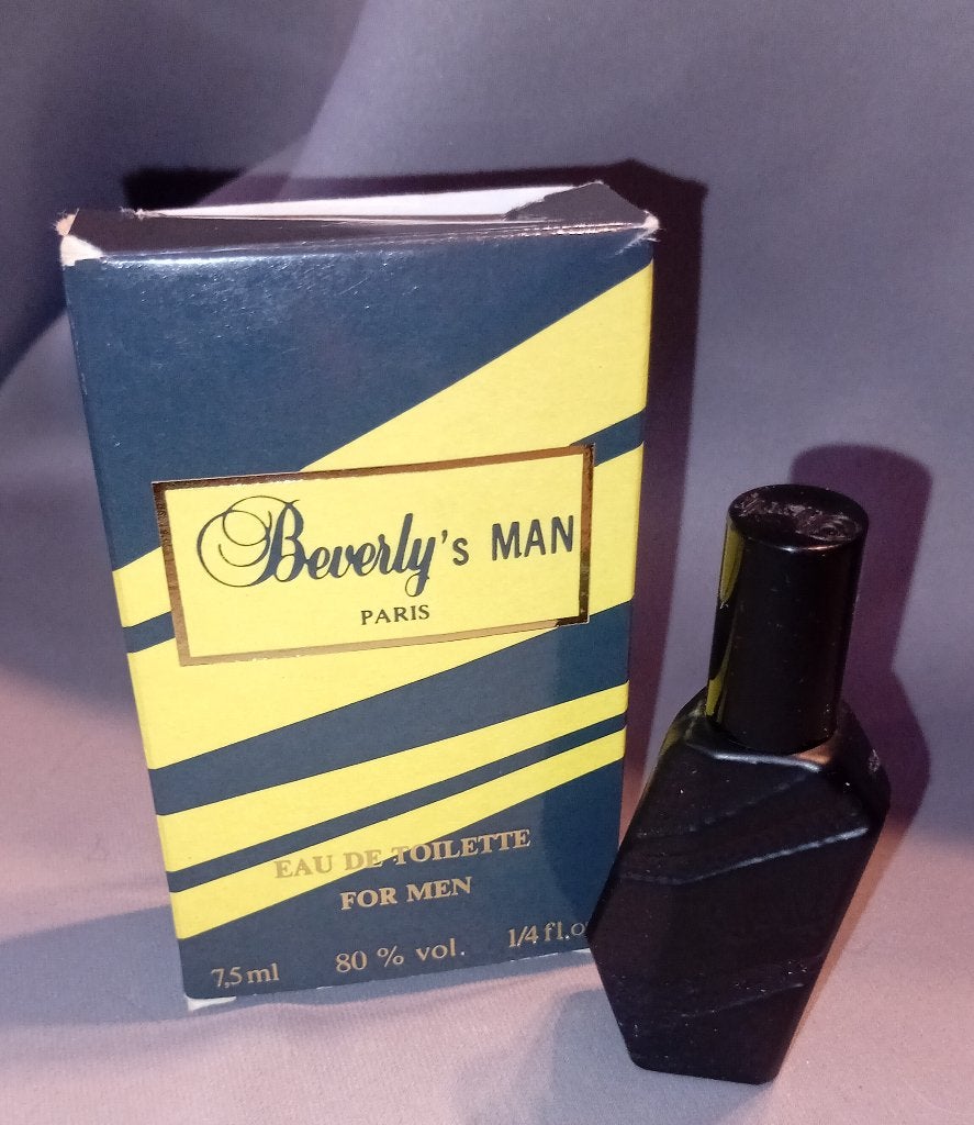Parfum miniatuur - Beverly man + doosje, Verzamelen, Parfumverzamelingen, Ophalen of Verzenden, Zo goed als nieuw, Miniatuur, Gevuld