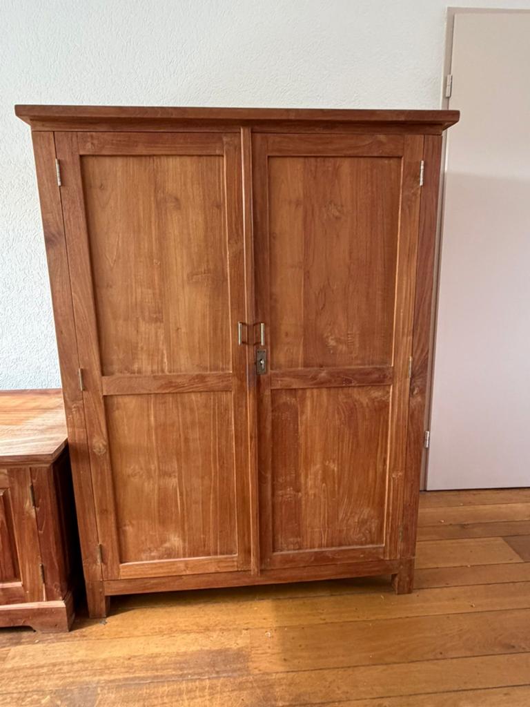Teak houten kast met lades en planken, Huis en Inrichting, Kasten | Overige, Ophalen, Gebruikt