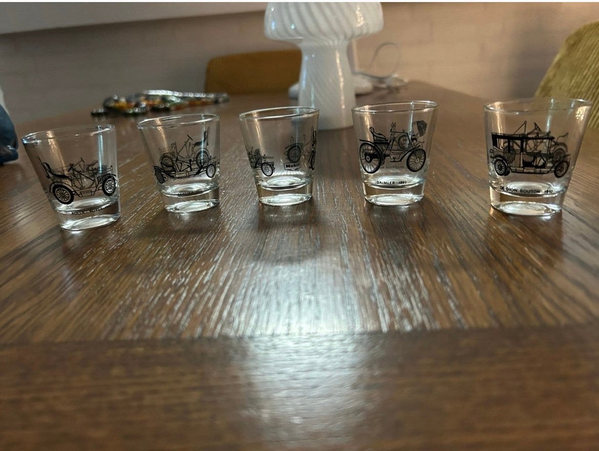 5 vintage borrelglaasjes., Verzamelen, Ophalen, Zo goed als nieuw