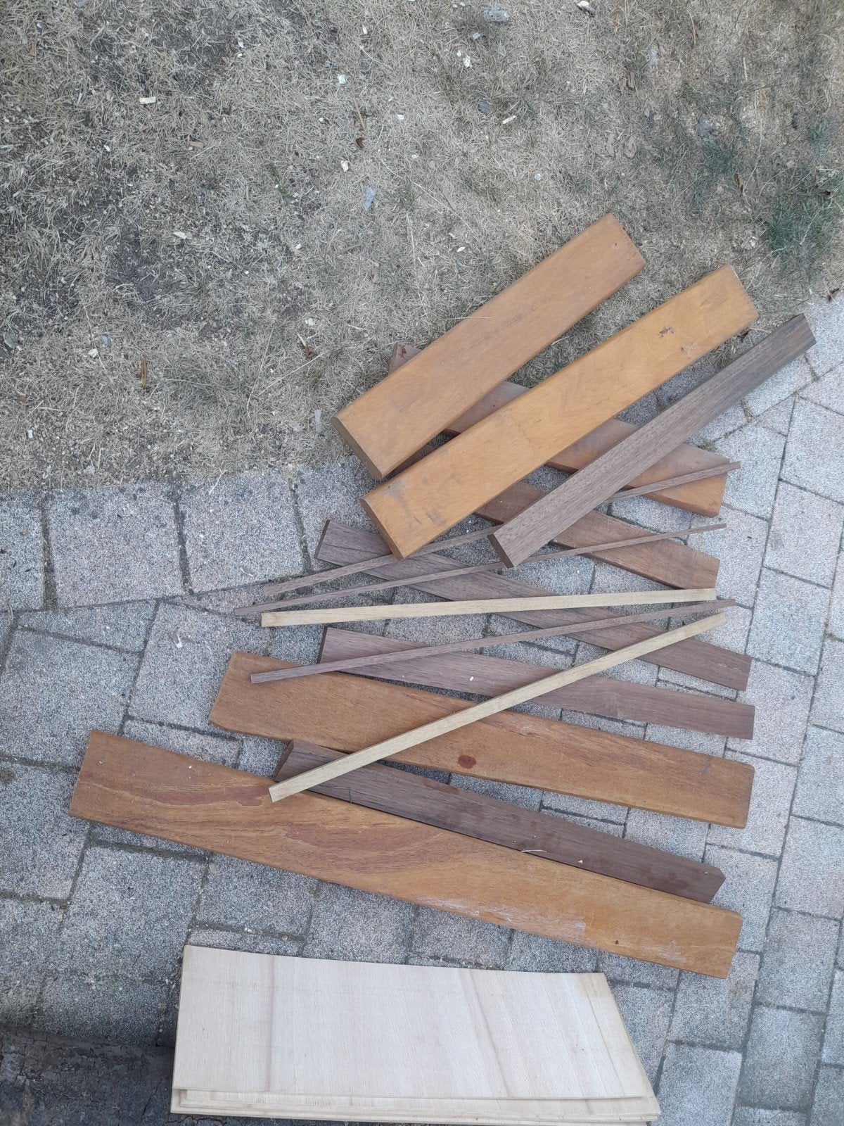 Hardhout diversen incl. 4 platen buigzaam hout, Ophalen, Gebruikt, Minder dan 25 mm, Overige typen