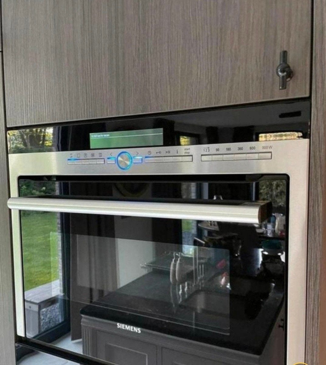Siemens inbouw combi-oven/magnetron, Witgoed en Apparatuur, Ophalen, 45 tot 50 cm, Gebruikt, Siemens