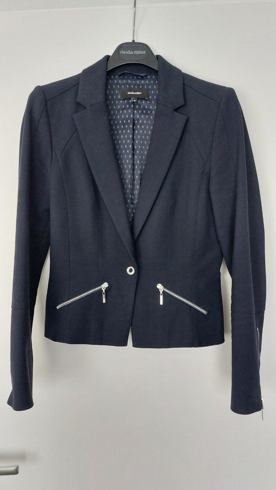 Claudia Sträter colbert donker blauw, Kleding | Dames, Blauw, Ophalen of Verzenden, Zo goed als nieuw, Claudia Sträter