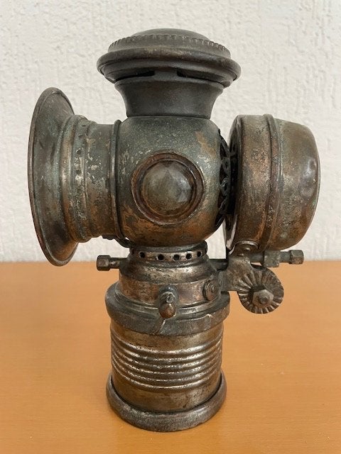 Antieke Carbid Lamp – Fietslamp - Koetslamp, Ophalen of Verzenden