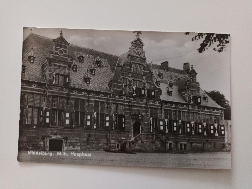 Kaart Middelburg, Militair Hospitaal, Verzamelen, Ophalen of Verzenden, Ongelopen, Zeeland
