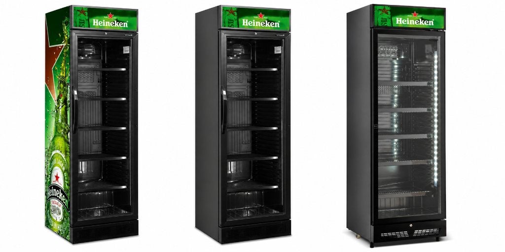 Heineken BIERKOELKASTEN MET GLASDEUR – DIVERSE MODELLEN