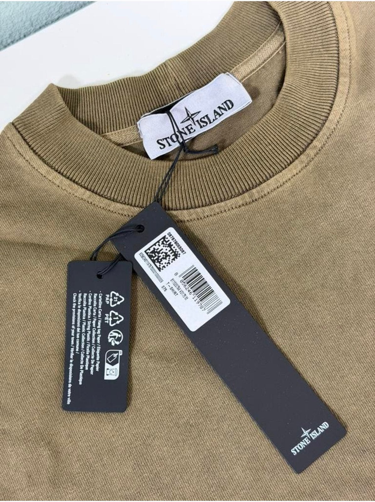 Stone Island Marina T-Shirt Walnut XL Nieuw + label tagliata, Bruin, Ophalen of Verzenden, H, H