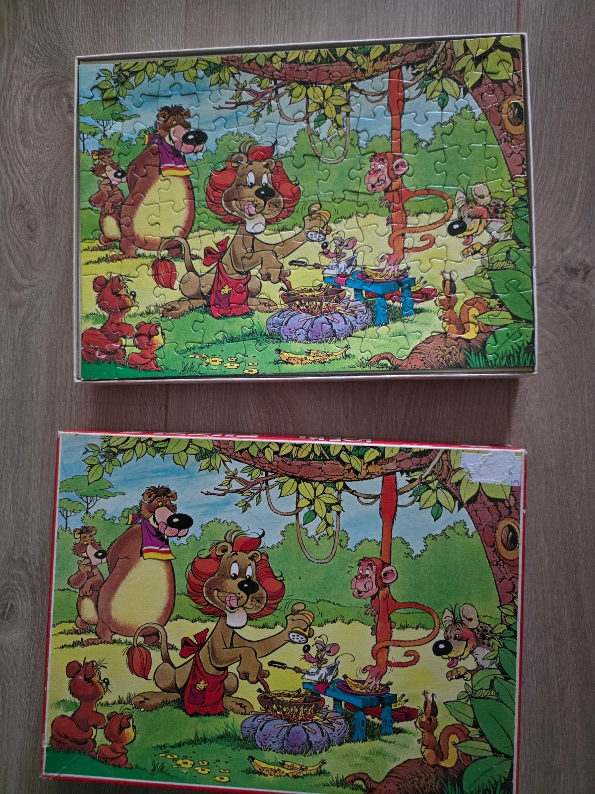 Vintage retro LOEKIE DE LEEUW  puzzel 99 st compleet, Verzamelen, Ophalen of Verzenden, Zo goed als nieuw, Tv, Overige typen