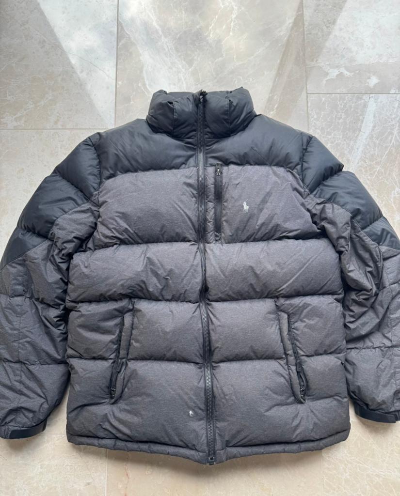 Ralph Lauren Puffer Jas, Ophalen of Verzenden, Zo goed als nieuw, Maat 56/58 (XL), Grijs