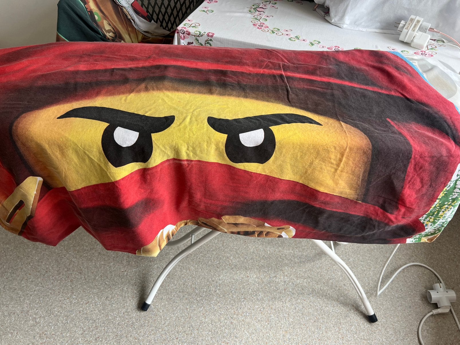 Ninjago dekbedovertrek 1 persoons, Gebruikt, Eenpersoons, Meerkleurig, Dekbedovertrek