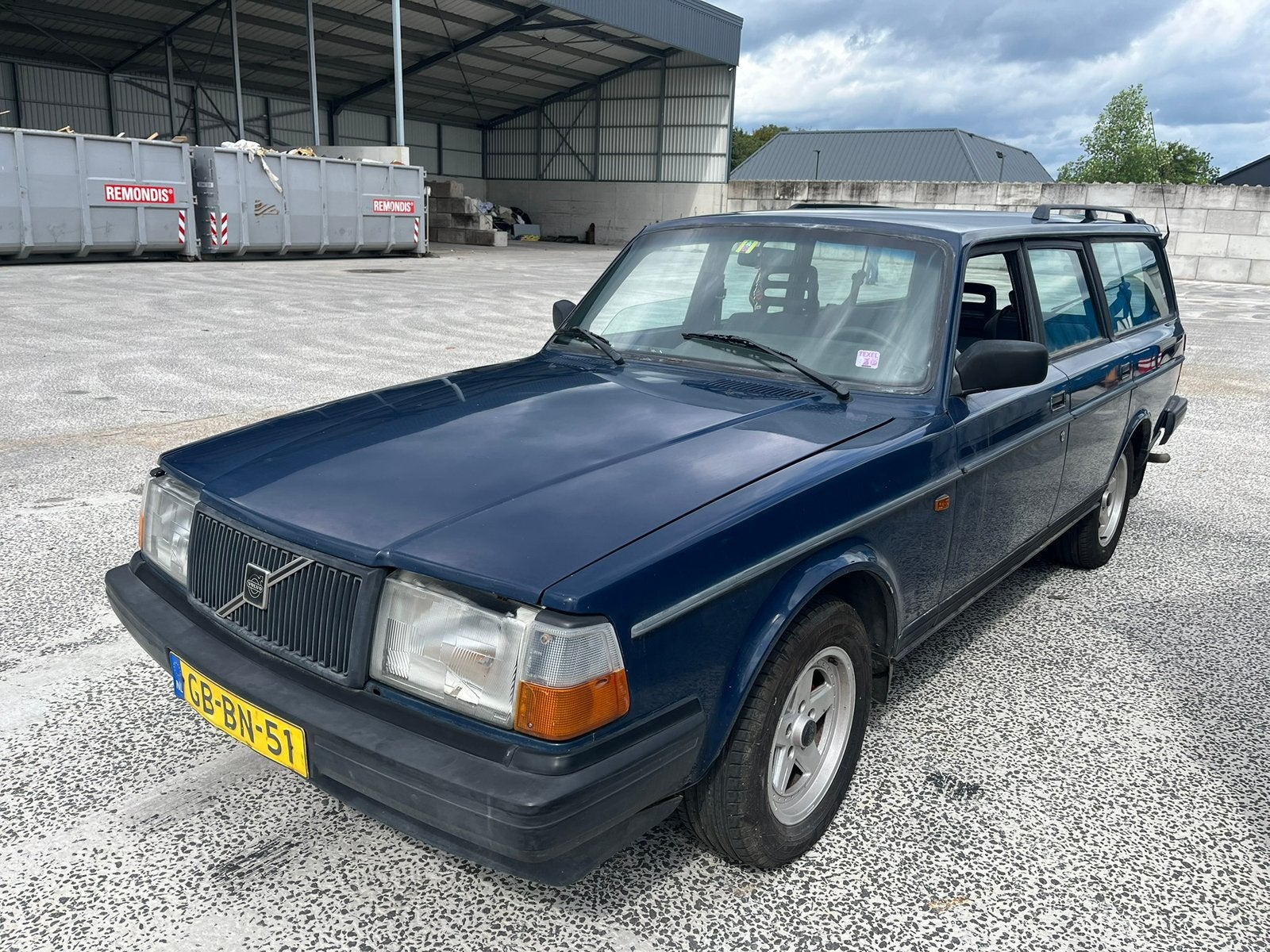 Volvo 240 2.0 Polar U9 1993 Blauw, Auto's, Achterwielaandrijving, 4 cilinders, Blauw, Origineel Nederlands