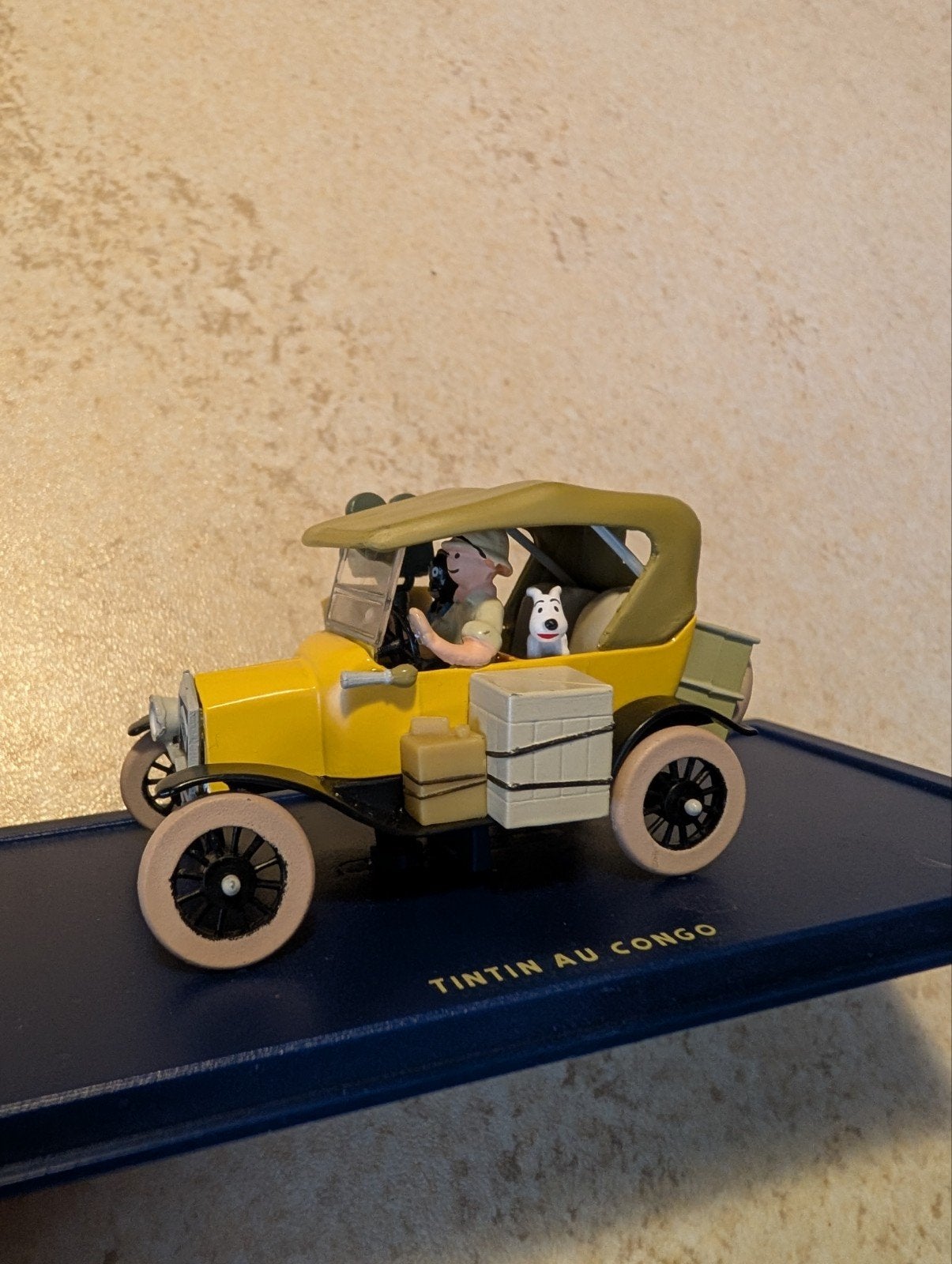 Kuifje in Congo modelauto met figuren, Ophalen of Verzenden, Zo goed als nieuw, Auto, Overige merken