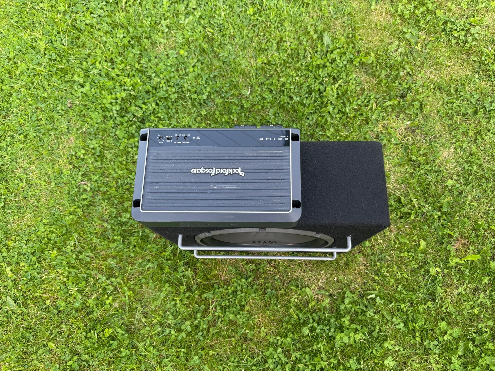 JBL Stage 1200B Subwoofer met Rockford Fosgate Versterker, Auto diversen, Ophalen, Gebruikt
