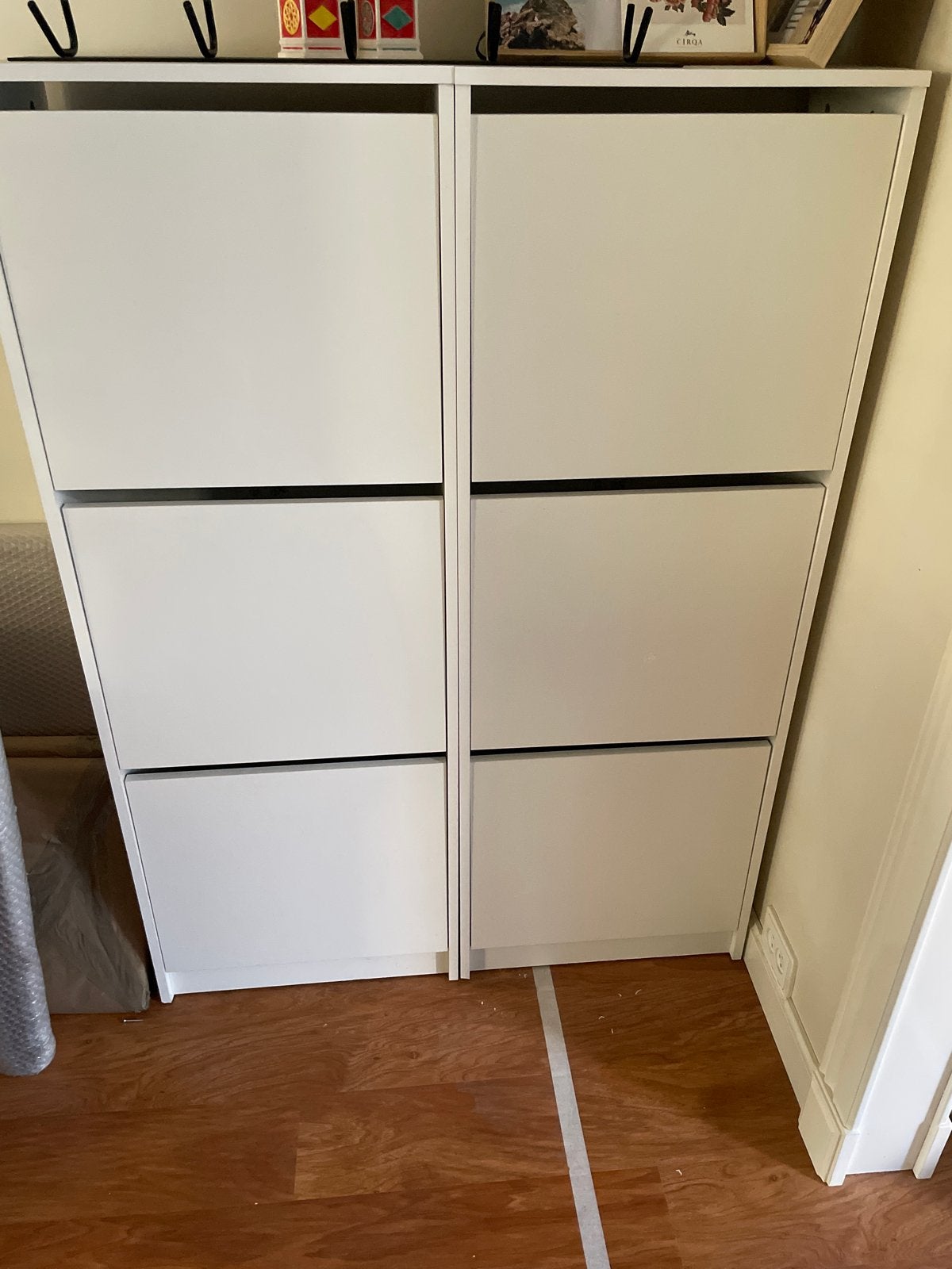 IKEA BISSA Schoenenkast wit, Ophalen, Gebruikt