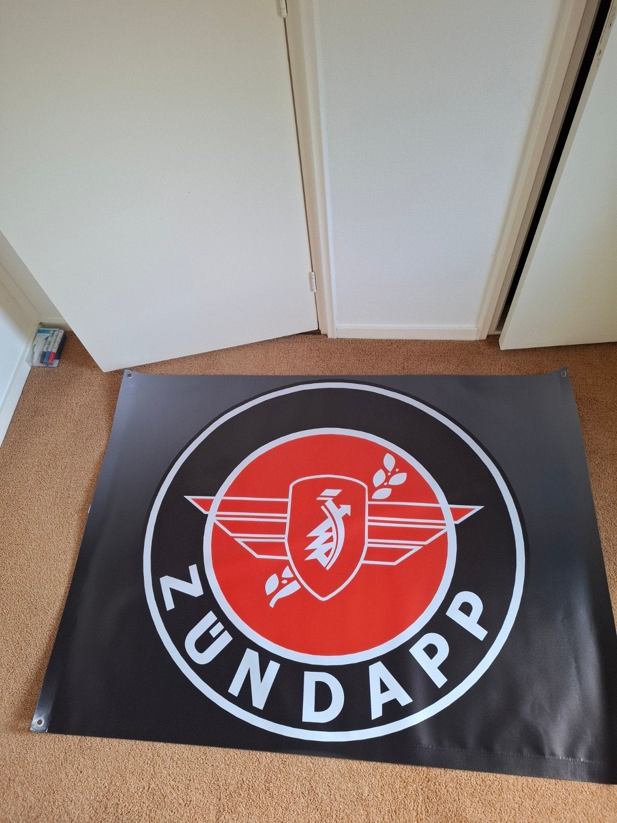 Zundapp spandoek 150 x 110 cm , vaderdagtip !, Ophalen of Verzenden, Nieuw