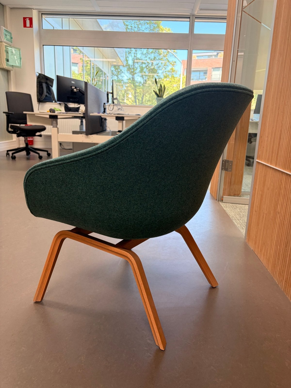 HAY About a Lounge Chair AAL83 - Groen/Blauw, Ophalen, Gebruikt, Overige kleuren, Eén