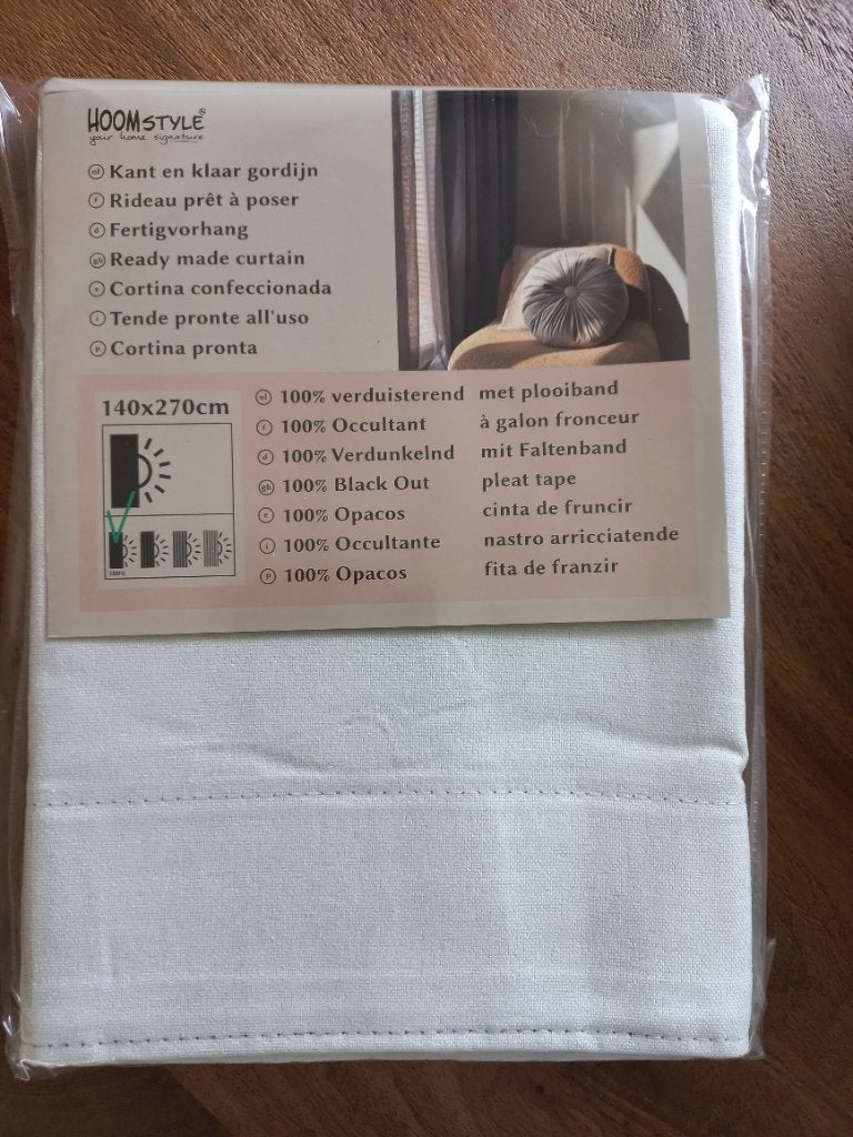 Kant en klaar gordijnen verduisterend, Ophalen, Overige merken, Nieuw, 270 cm