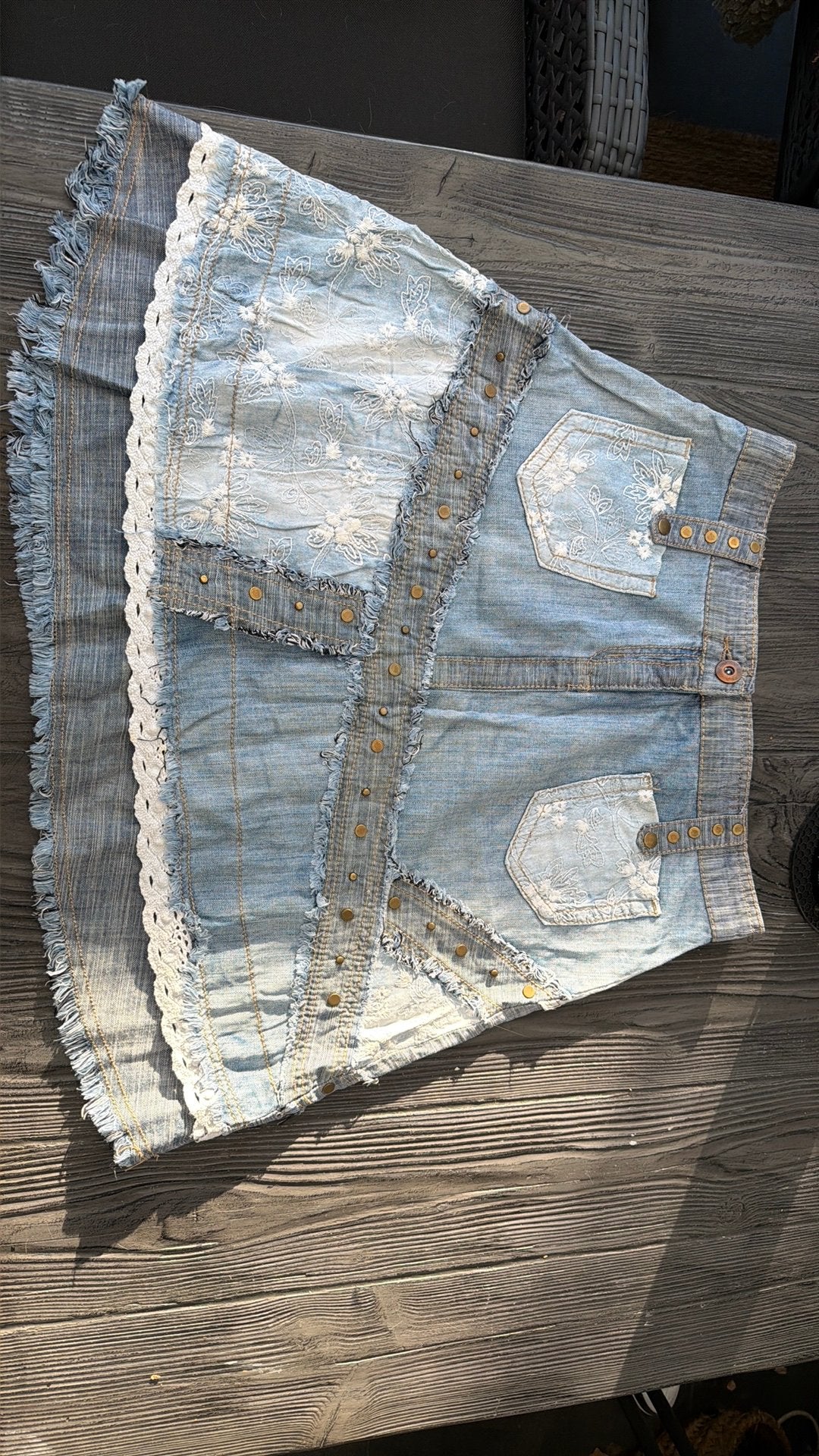 spijkerrokje 40, Maat 38/40 (M), Blauw, Ophalen of Verzenden, Zo goed als nieuw