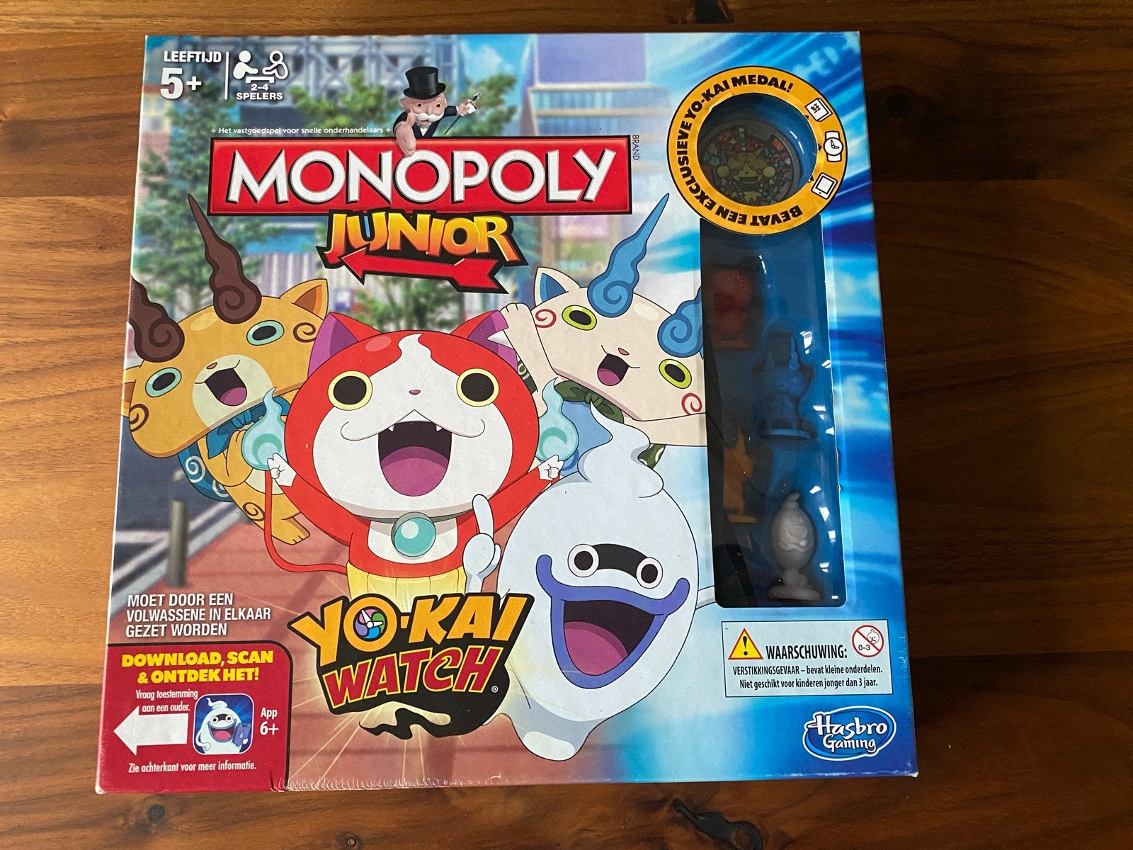 Monopoly Junior Yo-Kai Watch - Compleet Gezelschapsspel, Drie of vier spelers, Ophalen, Zo goed als nieuw