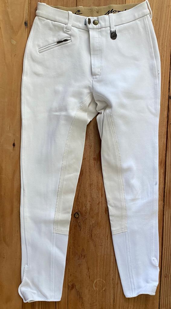 Witte kinder rijbroek 164, Kleding | Dames, Spijkerbroeken en Jeans, Ophalen of Verzenden, Zo goed als nieuw, Wit, W27 (confectie 34) of kleiner